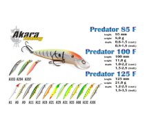 Vobleris AKARA «Predator» 85 F (8 g, 85 mm, krāsa A21, iep. 1 gab.) | PR-85-A21