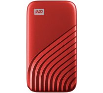 WD 1TB My Passport SSD - Portable SSD, up to 1050MB/s Read and 1000MB/s Write Speeds, USB 3.2 Gen 2 - Red | WDBAGF0010BRD-WESN  | 619659184025