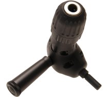 angled drill head with keyless chuck for