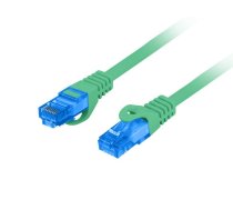 LANBERG PATCHCORD S/FTP CAT.6A 0.5M GREEN LSZH