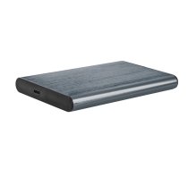 GEMBIRD EE2-U3S-6 HDD/SSD Drive enclosure 2.5inch with USB Type-C port USB 3.1 brushed aluminum grey