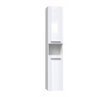 Bathroom cabinet NEL III 31x30x174 cm, white, glossy