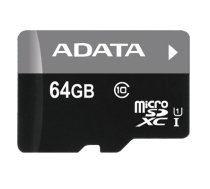 Card memory ADATA Premier AUSDX64GUICL10-RA1 (64GB; Class 10, Class U1; Adapter)