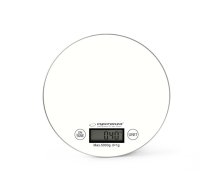 Esperanza EKS003W Electronic Kitchen Scale White Round