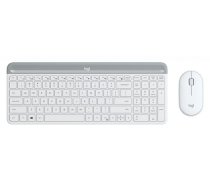 Logitech MK470 - Standard - RF Wireless - QWERTZ - White - Mouse included 920-009189