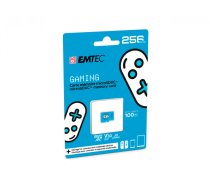 EMTEC 256GB microSDXC UHS-I U3 V30 Gaming Memory Card (Blue)