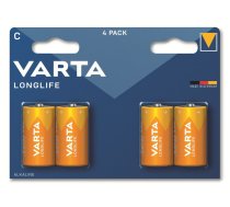 Varta Battery Alkaline Baby C LR14 1.5V - Longlife Blister (4-Pack)