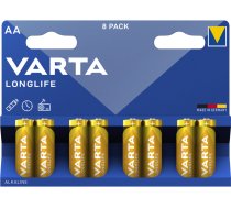 Varta Battery Alkaline Mignon AA LR06 1.5V  Longlife Blister (8-Pack)