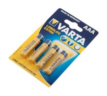 Varta Battery Alkaline Micro AAA LR03 1.5V - Longlife (4-Pack)