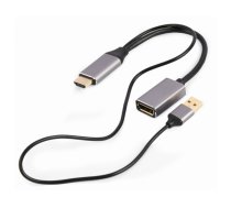 CableXpert Aktiver 4K HDMI zu DisplayPort Adapter black - A-HDMIM-DPF-02