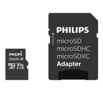 Philips MicroSDXC Card     256GB Class 10 UHS-I U1 incl. Adapter