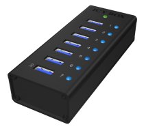 RaidSonic ICY BOX IB-AC618 7-Port USB 3.0 Hub Aluminium