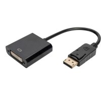 DIGITUS DisplayPort - DVI Adapt/ Converter, DP-DVI, 15cm, black