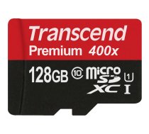 Transcend microSDXC        128GB Class 10 UHS-I 400x + SD Adapter