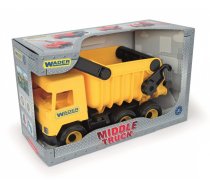 WADER Middle Truck Tip-  lorry yellow 38 cm in b