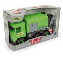 WADER Middle Truck Garba ge truck green in box