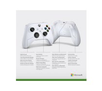 Microsoft Xbox Wireless Controller White Gamepad Xbox Series S,Xbox Series X,Xbox One,Xbox One S,Xbox One X Analogue / Digital Bluetooth/USB