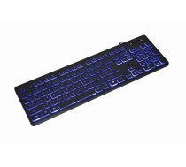 Gembird KB-UML3-02 backlight multimedia keyboard (3-color), black, US layout