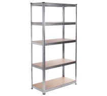 GreenBlue GB378 Metal Storage Rack Cabinet Shelves 175kg x5 180x90x40cm Galvanized Folding MDF