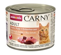 ANIMONDA Carny Adult flavour: chicken. turkey. duck hearts - wet cat food - 200g