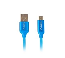 Cable Lanberg Premium CA-USBM-20CU-0010-BL (USB 2.0 - Micro USB type B ; 1m; blue color)