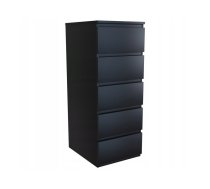 Topeshop W5 CZERŃ chest of drawers