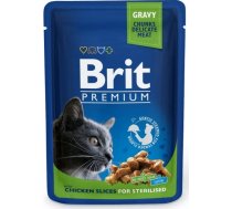 Brit Premium Cat Chicken Sterilised - wet cat food - 100g 8595602506033