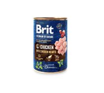 Brit Premium By Nature Chicken and Hearts - wet dog food - 400 g