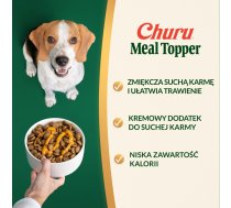 Inaba Churu Meal Topper Chicken with cheese - dog treat - 4 x 14g