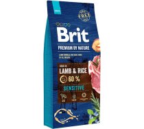 Brit Premium By Nature Sensitive Lamb & Rice - dry dog food -15kg 8595602526642