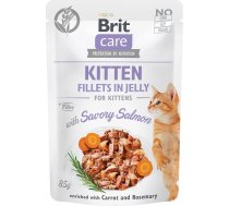 Brit Care Fillets in Jelly salmon fillets - wet kitten food - 85 g 8595602540594