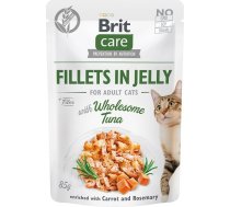 Brit Care Fillets in Jelly tuna fillets - wet cat food - 85 g 8595602540556