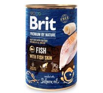 Brit Premium by Nature Zivis ar zivju ādu 800g