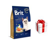 BRIT Premium By Nature Adult Cat Salmon 8kg + STAIGMENA KATEI