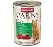 ANIMONDA Cat Carny Adult garša: liellopa, tītara un truša 400g x6