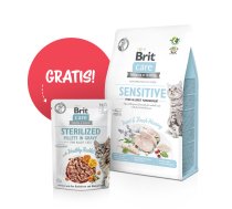 BRIT Care Cat Grain-Free Sensitive Allergy Management Insect 400g + Brit Care 85g iepakojums BEZ MAKSAS!!!