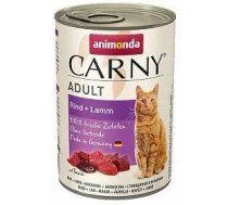 ANIMONDA Cat Carny Adult garša: liellopa un jēra gaļa 400g x18