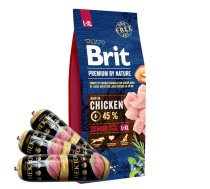 BRIT Premium By Nature Senior L+XL 15kg + Hector mājputnu bar 3x900g