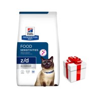 HILL'S PD Prescription Diet Feline z/d Pārtikas nepanesamība 6 kg + Pārsteigums jūsu kaķim
