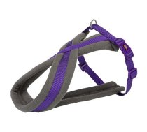 TRIXIE Neilona siksnas ar oderi PREMIUM - violeta L: krūtis: 60-100cm/25mm gab