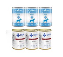 Calibra Veterinary Diets Dog Hepatic 3x400g + ENZO VET Hepatic suņu aknu slimībām 3x400g