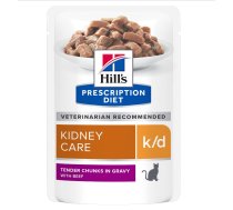 HILL'S PD Prescription Diet Feline k/d Kidney Care With Beef ar liellopu gaļu 85g