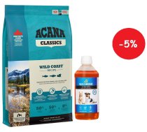 ACANA CLASSICS Wild Coast 11,4kg + LAB V Laša eļļa suņiem un kaķiem 500ml