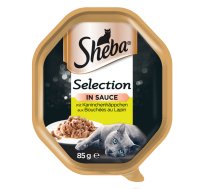 SHEBA® Selection 85g ar trušiem - mitrā kaķu barība mērcē