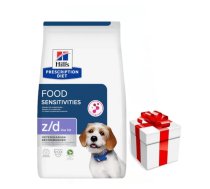 HILL'S PD Prescription Diet Canine z/d Pārtikas nepanesamība Zems tauku saturs 3 kg + pārsteigums jūsu sunim