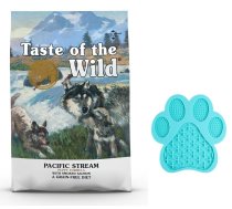 TASTE OF THE WILD Pacific Stream Puppy 12,2kg + BILLIGER licks the mat