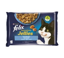 Felix Sensation Jellies zivju asorti 4x85g