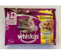 Whiskas Casserole ar mājputnu gaļu 4x85g