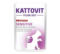 Kattovit Sensitive Huhn+Ente, ar vistas un pīles gaļu 85g