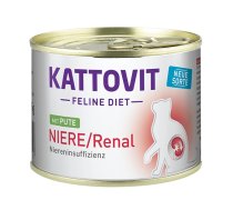 Kattovit Niere/Renal, Pute, ar Tītara gaļu, konservi kaķiem 185g